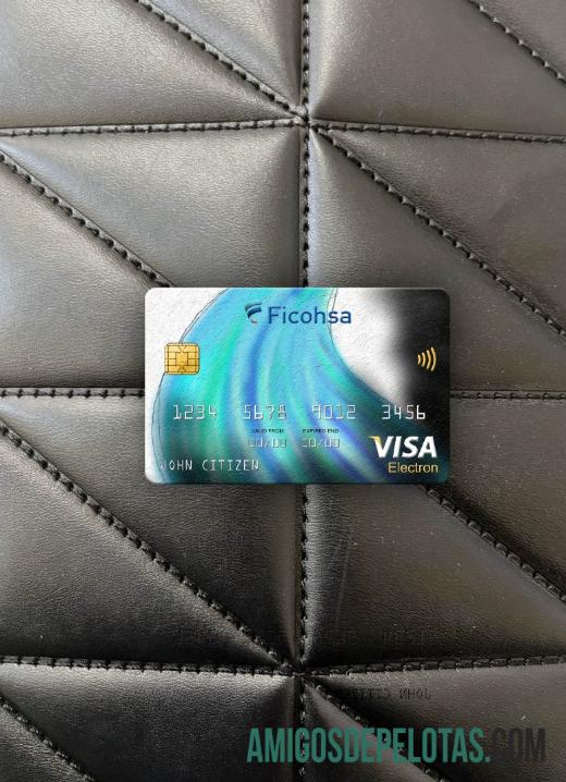 Nicarágua Banco Ficohsa Bank Visa Electron Card Photolook Front amostra